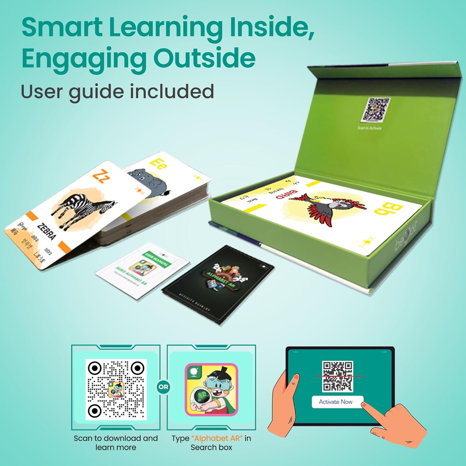 Ar Learning Script Alphabet AR: Augmented Reality English Alphabet Learning, 4D Interacti ...